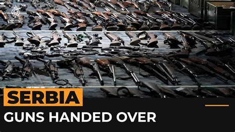 Serbians hand over thousands of weapons after mass shootings